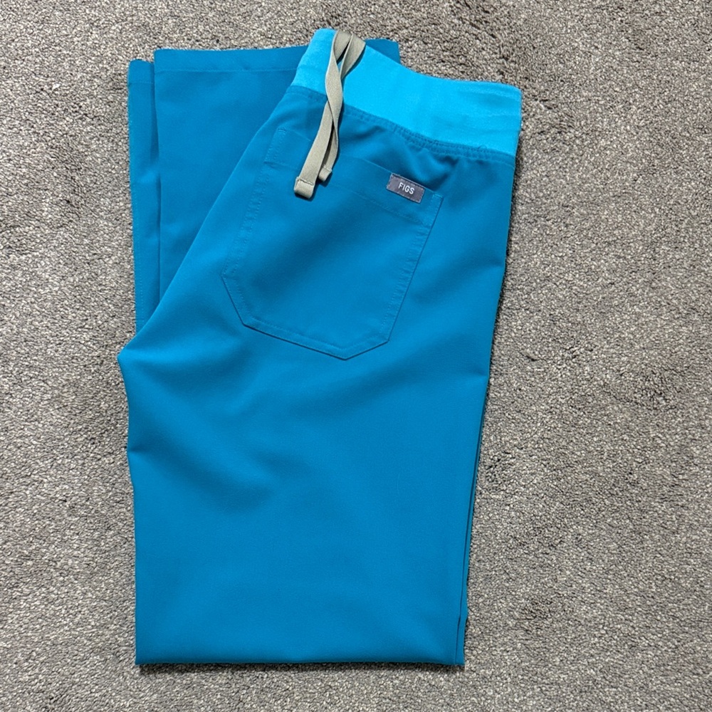 Figs Teal Blue Scrub Pants